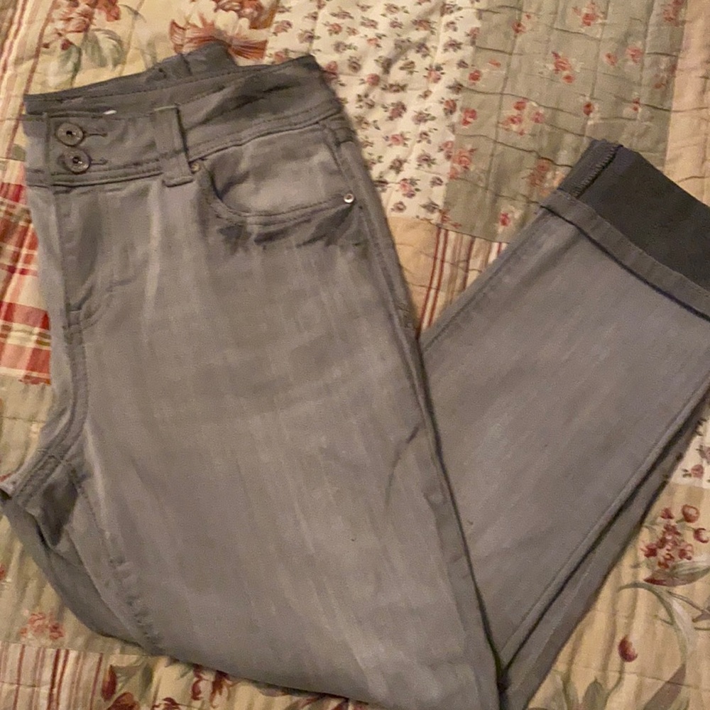 Inc straight leg cropped jeans